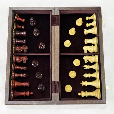 Шахматы венге Стаунтон ретро падук самшит