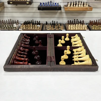 Шахматы венге Стаунтон ретро падук самшит