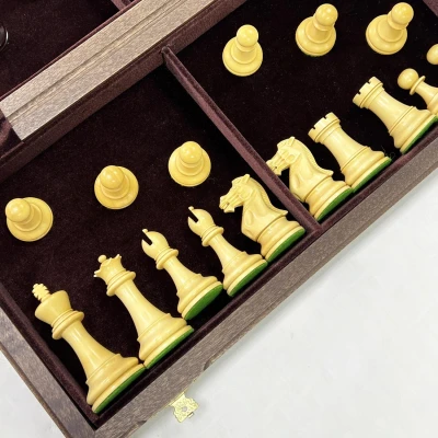 Шахматы венге Стаунтон ретро падук самшит