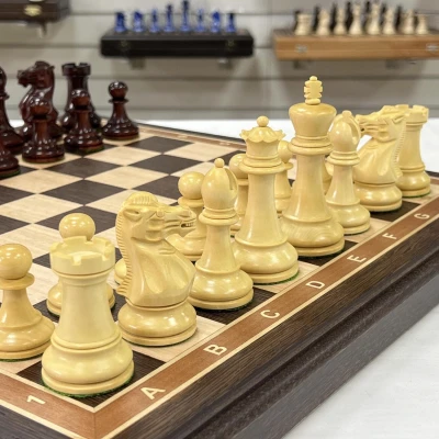 Шахматы венге Стаунтон ретро падук самшит