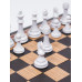 Шахматы подарочные Венге с фигурами Итальянский дизайн черно-белые