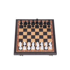 Шахматы подарочные Венге с фигурами Итальянский дизайн черно-белые