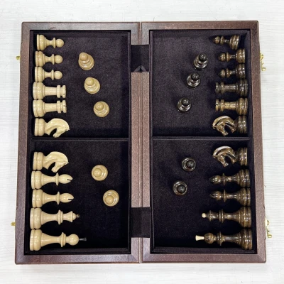 Шахматы подарочные из дуба с фигурами Премиальными Люкс 45 см