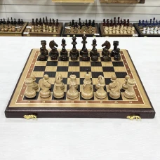 Шахматы подарочные из дуба с фигурами Премиальными Люкс 45 см