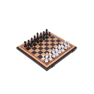 Шахматы подарочные из дуба с фигурами Итальянский дизайн черно-белые