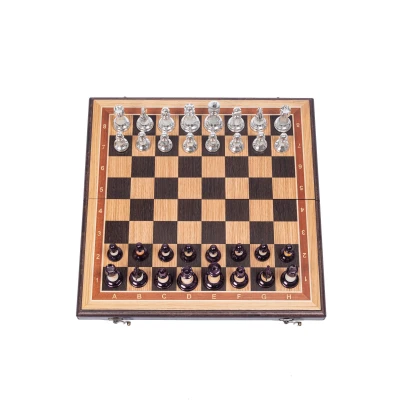 Шахматы подарочные из дуба с фигурами Итальянский дизайн Люкс