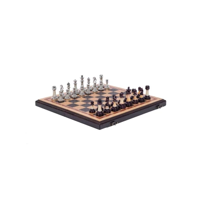 Шахматы подарочные из дуба с фигурами Итальянский дизайн Люкс