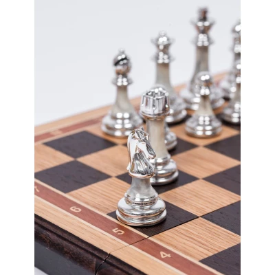 Шахматы подарочные из дуба с фигурами Итальянский дизайн Люкс