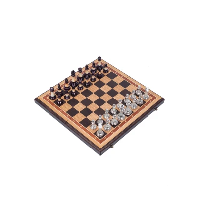 Шахматы подарочные из дуба с фигурами Итальянский дизайн Люкс