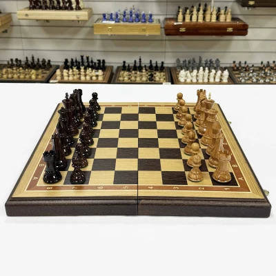 Шахматы деревянные подарочные из дуба Суприм