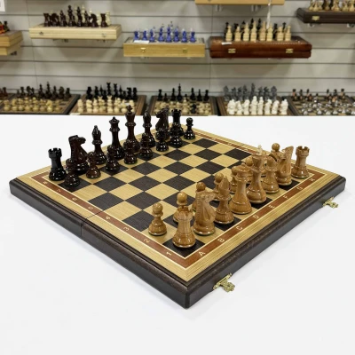 Шахматы деревянные подарочные из дуба Суприм