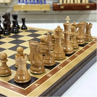 Шахматы деревянные подарочные из дуба Суприм