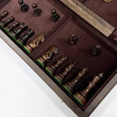 Шахматы деревянные подарочные из дуба Суприм