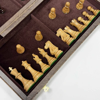 Шахматы деревянные подарочные из дуба Суприм
