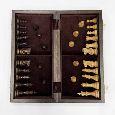 Шахматы деревянные подарочные из дуба Суприм