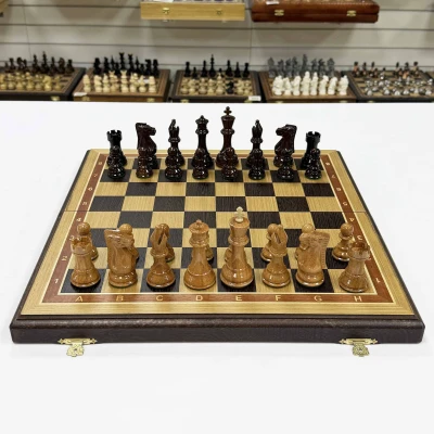 Шахматы деревянные подарочные из дуба Суприм