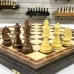Шахматы подарочные орех с фигурами Стаунтон Чемпион из самшита и палисандра средние