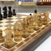 Шахматы подарочные из ореха и карельской березы Стаунтон люкс