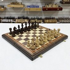 Шахматы деревянные орех Премиальные люкс средние