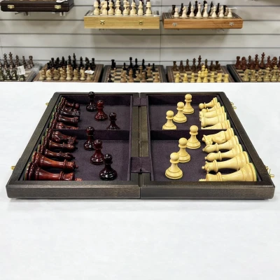 Шахматы эксклюзивные орех Стаунтон ретро падук