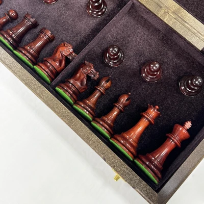 Шахматы эксклюзивные орех Стаунтон ретро падук