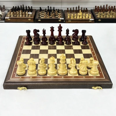 Шахматы эксклюзивные орех Стаунтон ретро падук