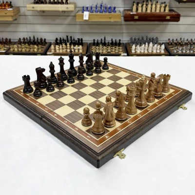 Шахматы подарочные из дерева ореха с фигурами Суприм бук средние Шахматы подарочные из дерева ореха с фигурами Суприм бук средние