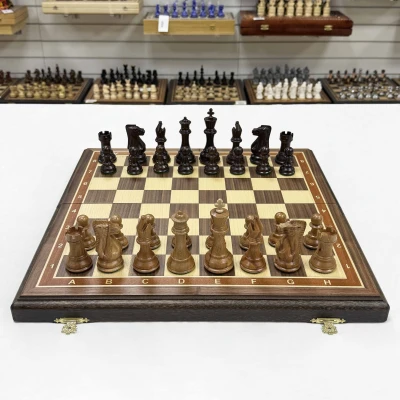 Шахматы подарочные из дерева ореха с фигурами Суприм бук средние Шахматы подарочные из дерева ореха с фигурами Суприм бук средние