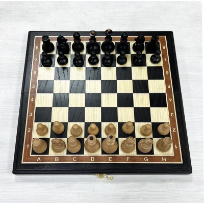 Шахматы из мореного дуба с фигурами Стародворянскими 40 см