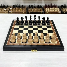 Шахматы из мореного дуба с фигурами Стародворянскими 40 см