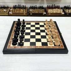 Шахматы из мореного дуба с фигурами Стародворянскими 40 см