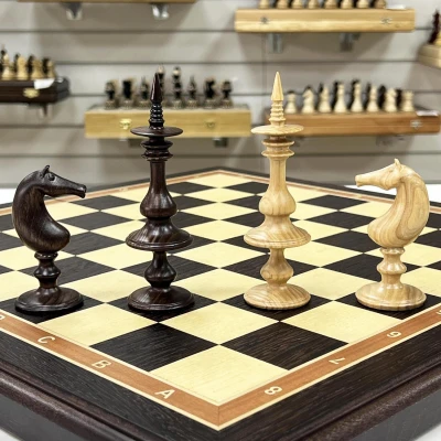 Шахматы деревянные эксклюзивные венге ясень Ренессанс