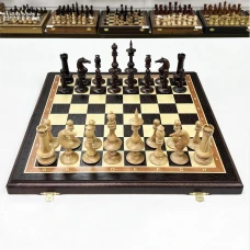 Шахматы деревянные эксклюзивные венге ясень Ренессанс