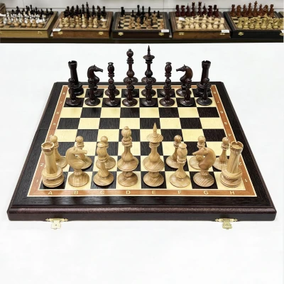 Шахматы деревянные эксклюзивные венге ясень Ренессанс