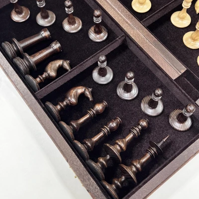 Шахматы деревянные эксклюзивные венге ясень Ренессанс