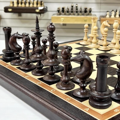 Шахматы деревянные эксклюзивные венге ясень Ренессанс