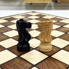 Шахматы деревянные с выжегом буковые Стаунтон 40 см