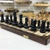 Шахматы деревянные с выжегом с фигурами из дуба