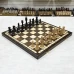 Шахматы деревянные с выжегом с фигурами из дуба