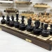 Шахматы подарочные деревянные с выжегом Неваляшки
