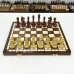 Шахматы деревянные с выжегом Стаунтон мини композит 40 см