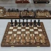 Шахматы шашки деревянные турнирные большие с утяжелением