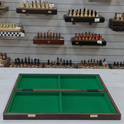 Шахматы шашки деревянные турнирные большие с утяжелением