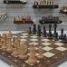 Шахматы шашки деревянные турнирные большие с утяжелением