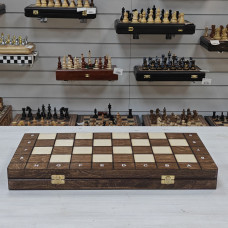 Шахматы шашки деревянные турнирные большие 3