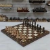 Шахматы шашки деревянные турнирные большие 5