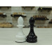 Шахматные фигуры премиум из гарба черно-белые Люкс