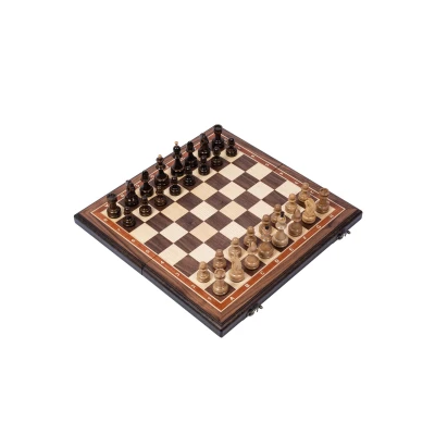 Шахматы подарочные ручной работы орех с утяжелением резные 45 см