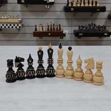 Шахматные фигуры Классика резная Люкс (без доски)