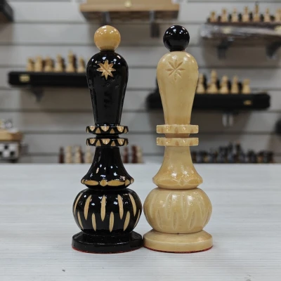 Шахматные фигуры Классика резная Люкс (без доски)